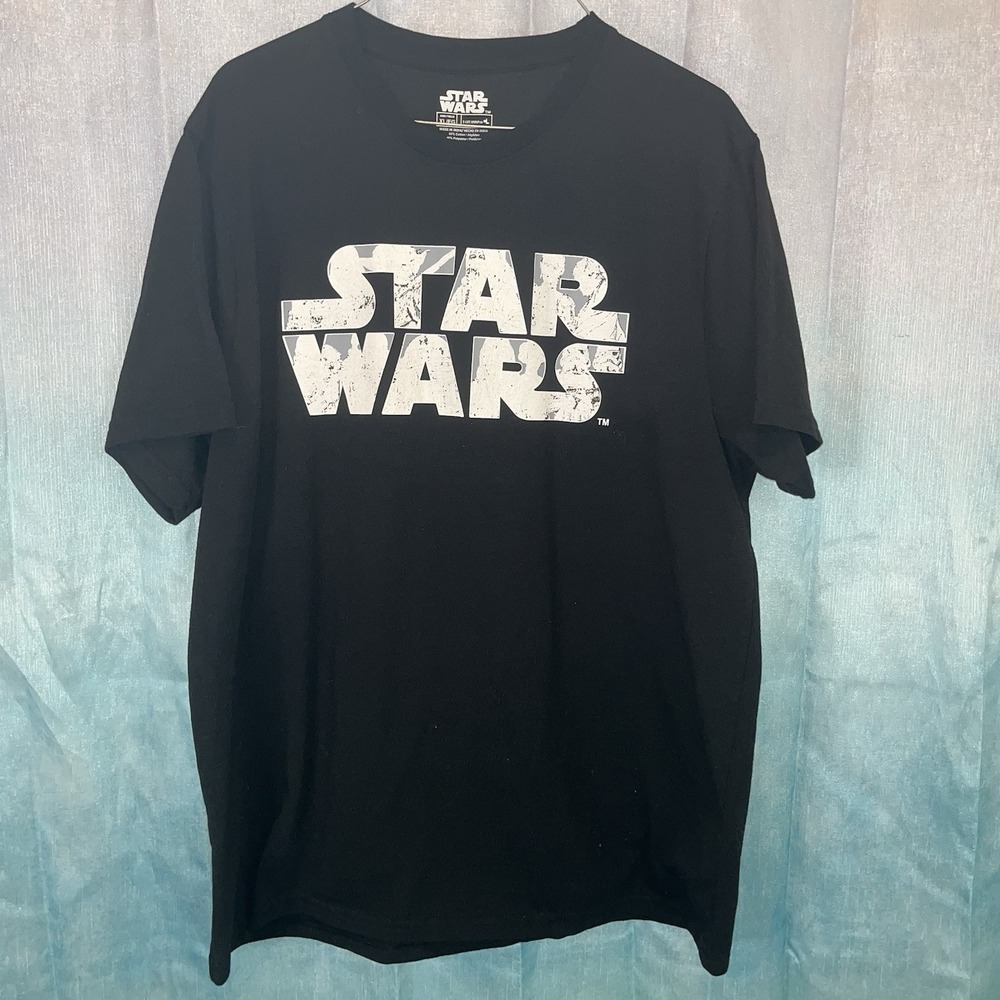 Star Wars Anime Logo Graphic T Shirt Spellout Mens XL
